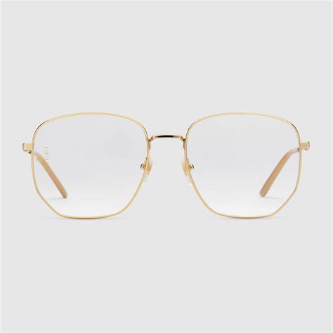 gucci gold rim glasses|gold gucci glasses women.